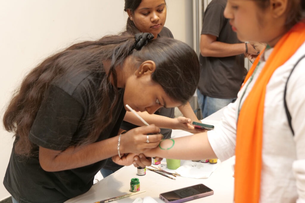 Students exploring environmental learning at a Summit workshop